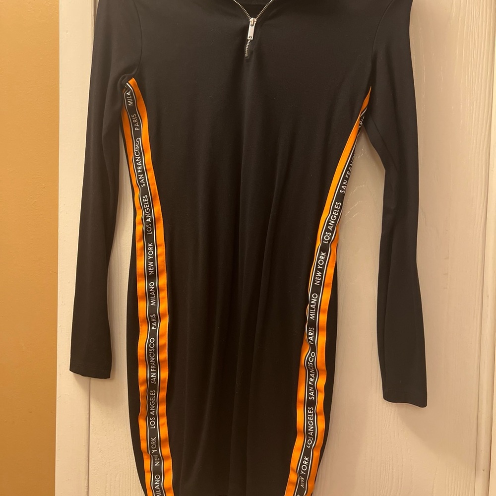 Blk body con dress